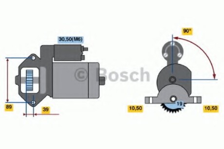 Стартер BOSCH 0 986 021 351