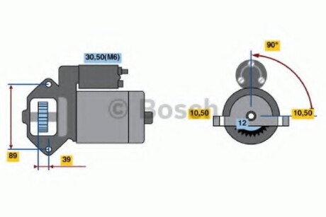 Стартер BOSCH 0 986 021 810 (фото 1)