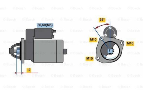 Стартер BOSCH 0 986 023 850