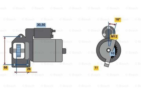 Стартер BOSCH 0986024040