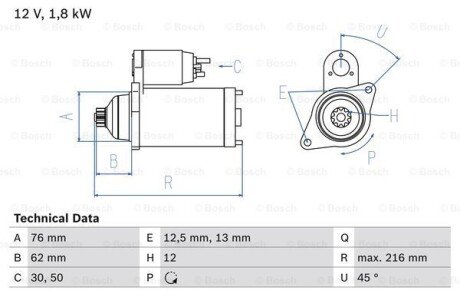 Автозапчасть BOSCH 0986028050