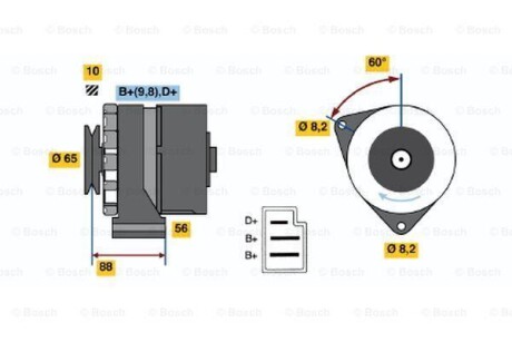 Автозапчасть BOSCH 0986030580