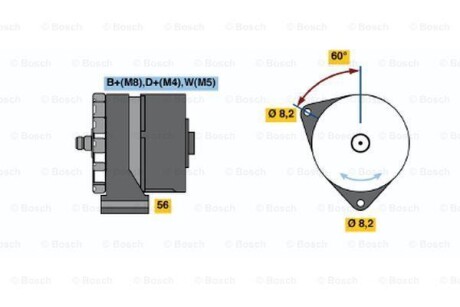 Генератор BOSCH 0 986 034 430