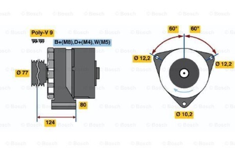 Генератор BOSCH 0 986 039 790