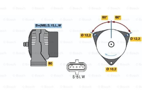 Генератор BOSCH 0986042590