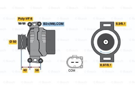 Генератор BOSCH 0986047670