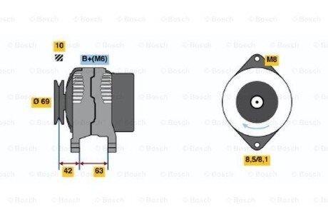 Генератор BOSCH 0986049051