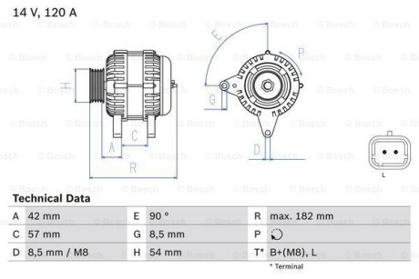 Генератор BOSCH 0 986 049 810 (фото 1)