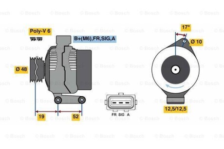 Генератор BOSCH 0 986 080 440