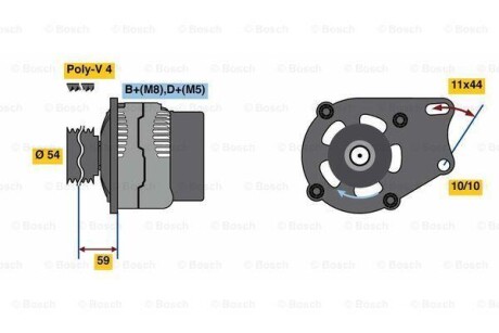 Генератор BOSCH 0 986 080 490