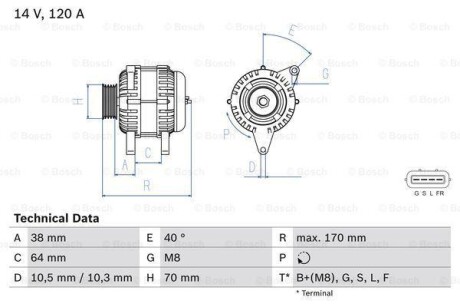 Автозапчасть BOSCH 0986082720