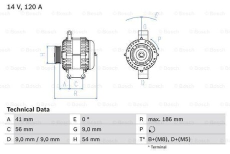 Автозапчасть BOSCH 0986083250