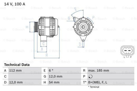 Автозапчасть BOSCH 0986083450