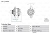 ALTERNATOR RENAULT LAGUNA 1,6 05- REGENEROWANY BOSCH 0986084240 (фото 2)