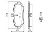 Комплект гальмівних колодок - дискові BOSCH 0986424470 (фото 2)