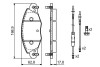 Тормозные колодки, дисковые BOSCH 0986424581 (фото 2)