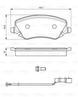 Гальмівні колодки, дискові BOSCH 0 986 424 679