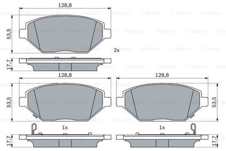 KLOCKI HAM. OPEL P. KARL 1,0 15-18 BOSCH 0986424843