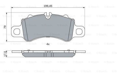 KLOCKI HAM. PORSCHE P. 911/718 2,5-3,0 15- BOSCH 0986424847