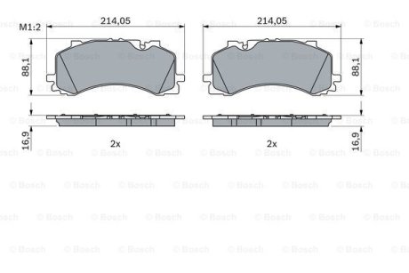 KLOCKI HAM./PRZ/ AUDI A6 C8 20- BOSCH 0986424850