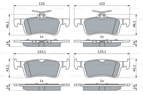 KLOCKI HAM. FORD FIESTA 1.0 19- BOSCH 0986424866