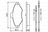 Комплект тормозных колодок, дисковый механизм BOSCH 0 986 461 757 (фото 8)