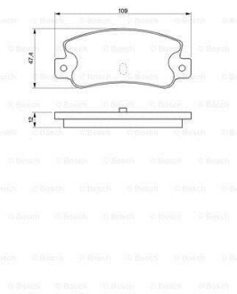 A_Колодки гальмівні дискові ALFA ROMEO 164/FIAT Croma90 -98 BOSCH 0986461770