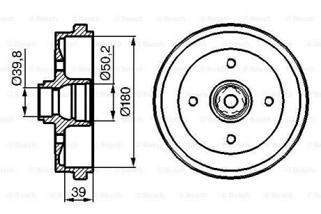 Гальмівний барабан BOSCH 0986477111