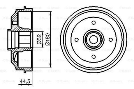 Тормозной барабан BOSCH 0986477113