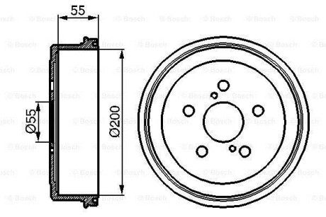 Гальмівний барабан BOSCH 0986477139