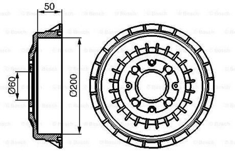 Гальмівний барабан BOSCH 0986477146