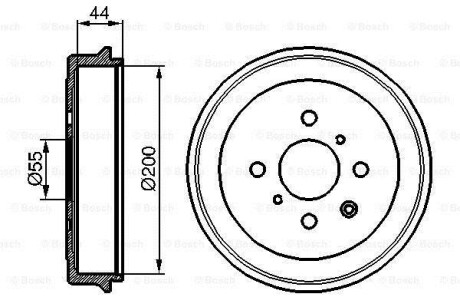 Тормозной барабан BOSCH 0986477148 (фото 1)