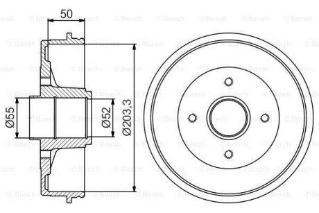 Гальмівний барабан BOSCH 0986477171