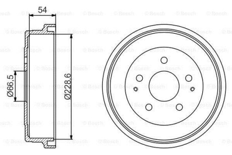 Тормозной барабан BOSCH 0986477230 (фото 1)