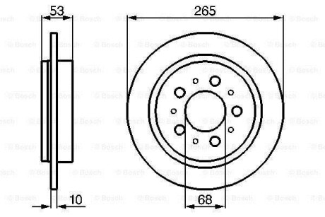 Тормозной диск BOSCH 0986478042 (фото 1)