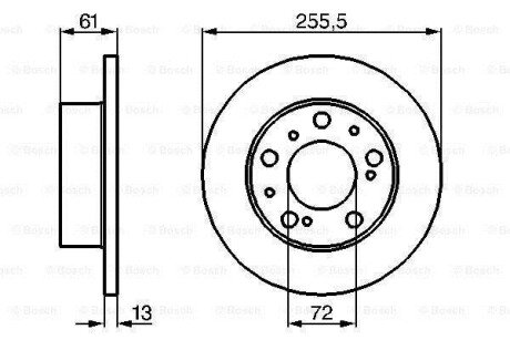 Тормозной диск BOSCH 0986478067