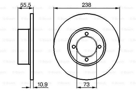 Тормозной диск BOSCH 0986478079