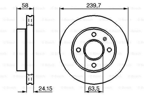 Тормозной диск BOSCH 0986478148