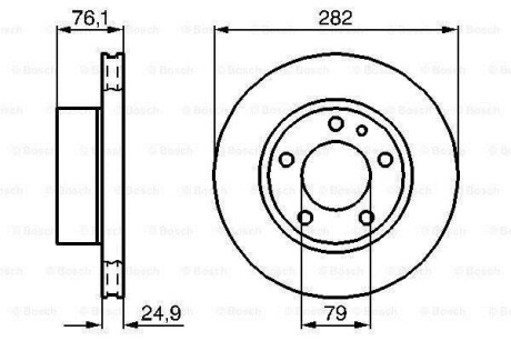 Тормозной диск BOSCH 0986478217