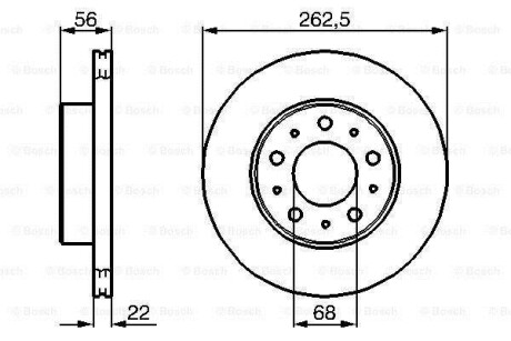 Тормозной диск BOSCH 0986478283