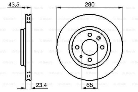 Тормозной диск BOSCH 0986478375