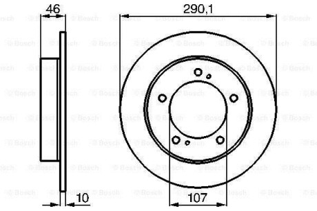 Тормозной диск BOSCH 0986478377