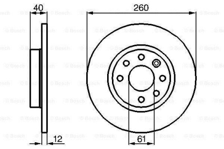 Тормозной диск BOSCH 0986478386