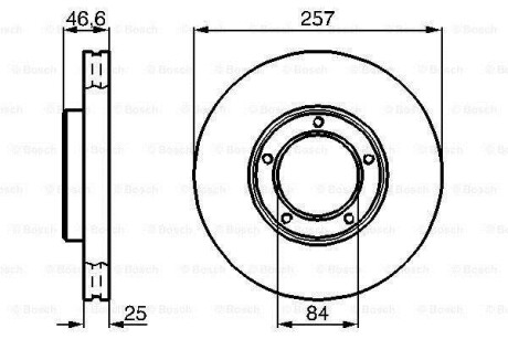 Тормозной диск BOSCH 0986478397