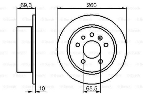 Тормозной диск BOSCH 0986478430