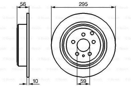 Тормозной диск BOSCH 0986478435