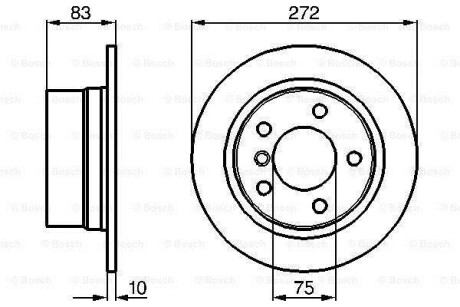 Тормозной диск BOSCH 0986478439