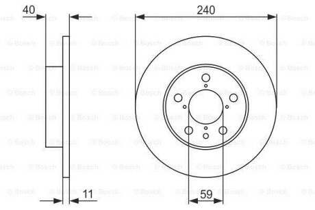 Тормозной диск BOSCH 0986478444