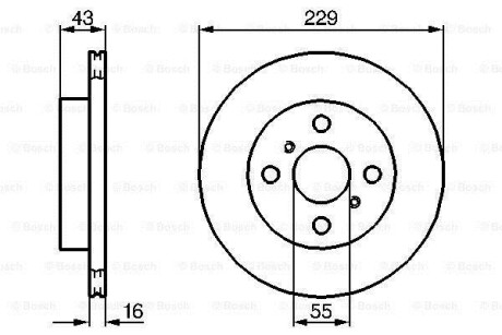 Тормозной диск BOSCH 0986478491