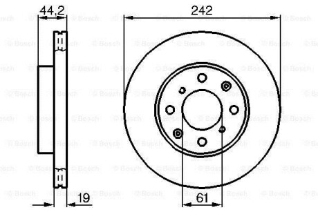 Тормозной диск BOSCH 0986478503